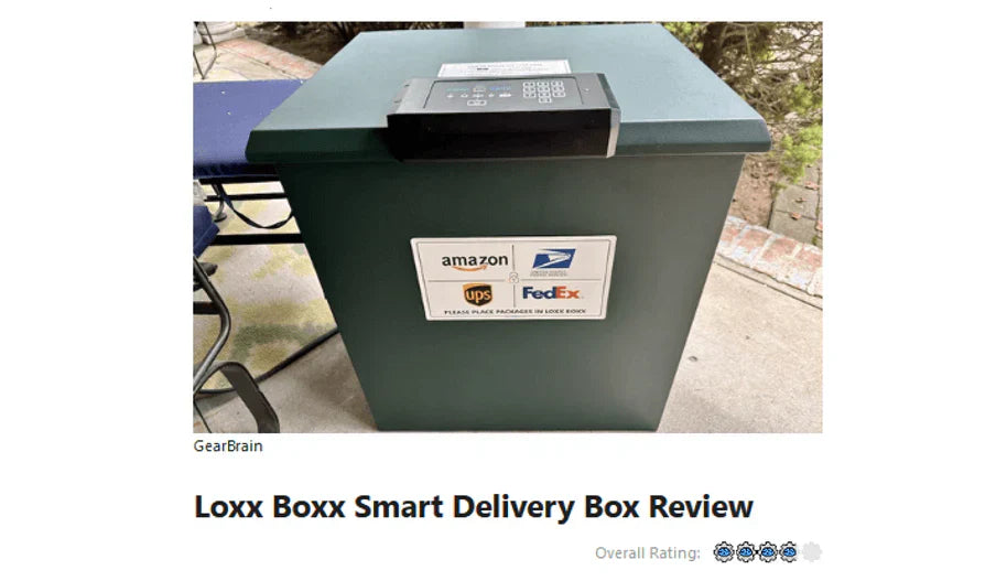 Loxx Boxx secure package delivery box